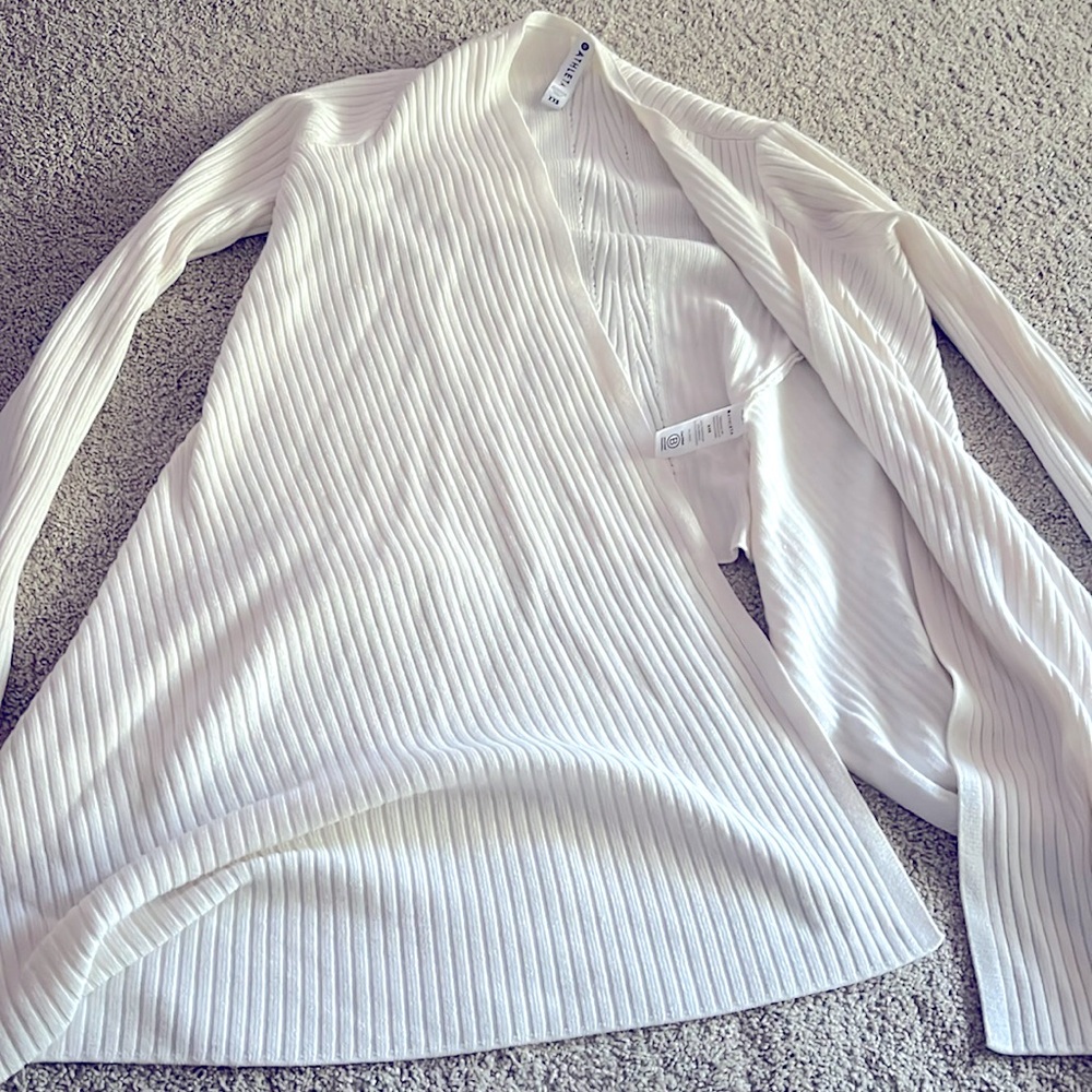 Athleta wool blend waterfall cardigan xxs